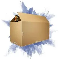 PROREGAL 1x Versandkarton 2-Wellig LxBxH 1200 x 600 x 600 mm Mit Höhenriller Belastbar Bis 30 kg Faltkarton Karton Paket Für Versand Mit DHL