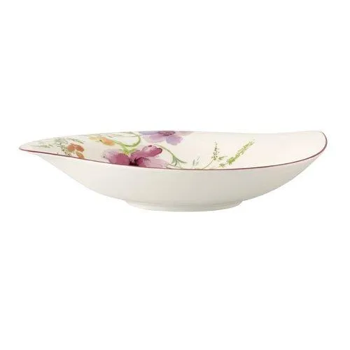Villeroy & Boch Mariefleur Serve & Salad Schale flach - Elegante flache Schale für Salate und Snacks, mit zauberhaftem Blumenmuster, ideal für festliche Anlässe und den Alltag.