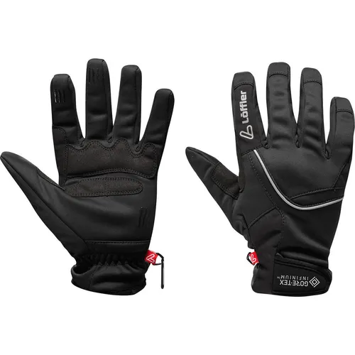 Löffler Tour Gloves WS Warm Handschuhe Schwarz 8,5 - Wärmeisolierende Handschuhe für Fahrradtouren, ideal für kalte Tage und optimalen Grip.