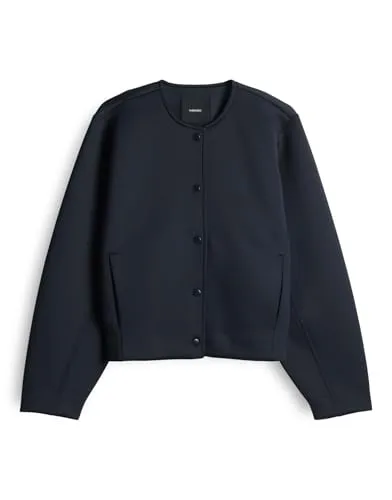 someday Damen Sweatshirt | USANJA Regular Blousonjacke aus Scuba Sweat Ocean, 38