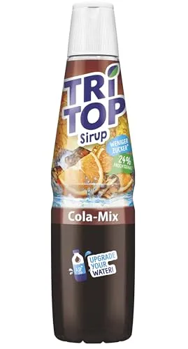 Produktbild TRi TOP Orange-Cola-Mix | kalorienarmer Sirup für Erfrischungsgetränk, Cocktails oder Süßspeisen | wenig Zucker (1 x 600ml)