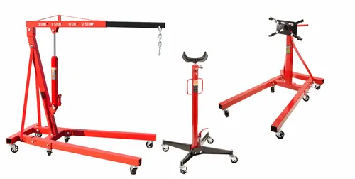 otgerlensker products Motorständer Motorhalter 900 KG + Motorkran 2000 kg + Getriebeheber 500 KG