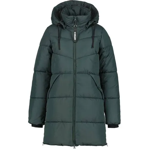 ICEPEAK ADAIRE Coat - Damen Wintermantel in Dunkelgrün - Funktionsjacke mit warmem Futter, ideal für kalte Wintertage und Outdoor-Aktivitäten.