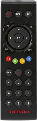 Telestar Fernbedienung für digiHD 12 und HD SAT 40 - Universal Fernbedienung mit Infrarot-Technologie, kompatibel mit digiHD 12 und HD SAT 40, ideal für vielseitige Nutzung.