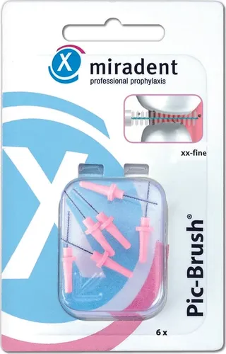 Miradent Interdentalbürste PIC-Brush xx-fein pink 6 St