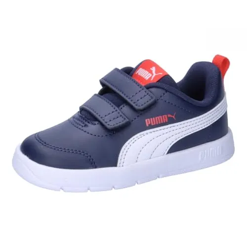 PUMA Jungen Unisex Kinder Courtflex V3 V Inf Sneaker in blau von PUMA