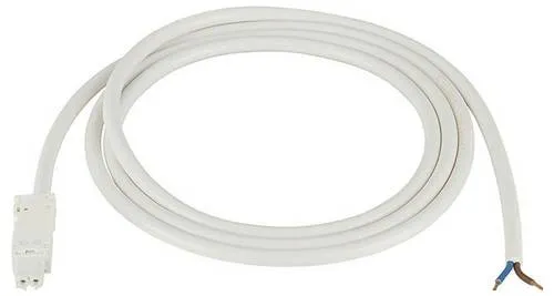 Finder Anschlussleitung 07L.03 Weiß 1 St. - AC-Anschlussleitung für LED-Leuchte, 3 Meter lang, ideal für flexible Anwendungen in Maschinen- und Schaltschrankleuchten.