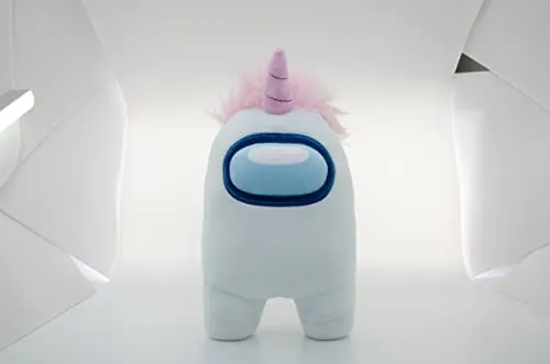 Among Us Offizielle Plüschfigur 30,5 cm (12 Zoll) mit weißem Zubehör mit Einhorn-Hut 10913, 10910_10913