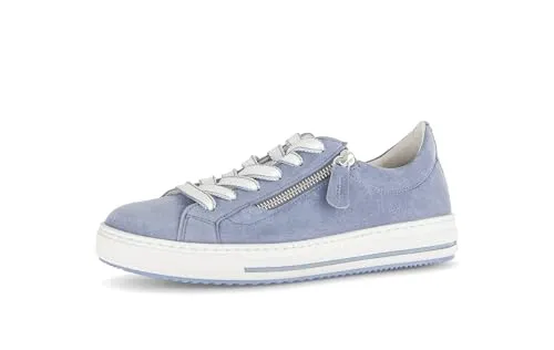 Gabor Comfort Sneaker - Heaven Leder in Hellblau, Größe 40.5 - Elegante Damensneaker von Gabor in hellblau mit weichem Leder und herausnehmbarem Fußbett. Ideal für den täglichen Komfort und vielseitig kombinierbar.