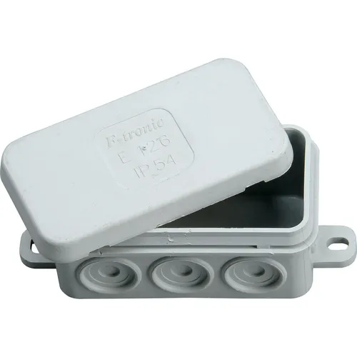 Kopp Feuchtraum Aufputz-Abzweigdose, 85 x 44 x 40 mm, IP54, grau