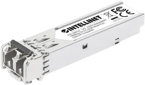 Intellinet 508742 Mini-GBIC Transceiver für LWL-Kabel (LC) Multimode-Port 550m HPE-kompatibel Transceiver-Modul 1000MBit/s 550m