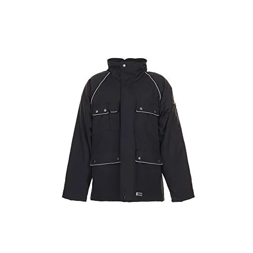 Canvas 320 Winterparka 4XL schwarz - Arbeits- & Schutzkleidung, funktional und zeitlos mit wärmendem Innenfutter und neun praktischen Taschen – ideal gegen Regen und Kälte!