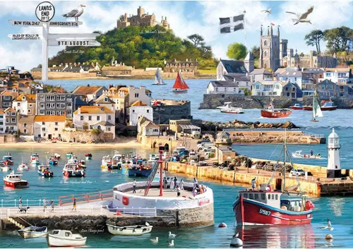 Otter House Puzzle Sehenswürdigkeiten von Cornwall, Puzzleteile