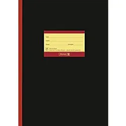 BRUNNEN Schulheft Oberschule 9,0 cm Rand Lineatur 25a liniert DIN A4 Außenrand, 20 Blatt