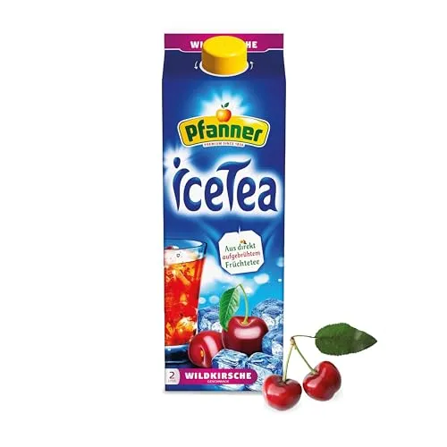 Pfanner IceTea Wildkirsche – Erfrischender Kirschtee (1 x 2 l)