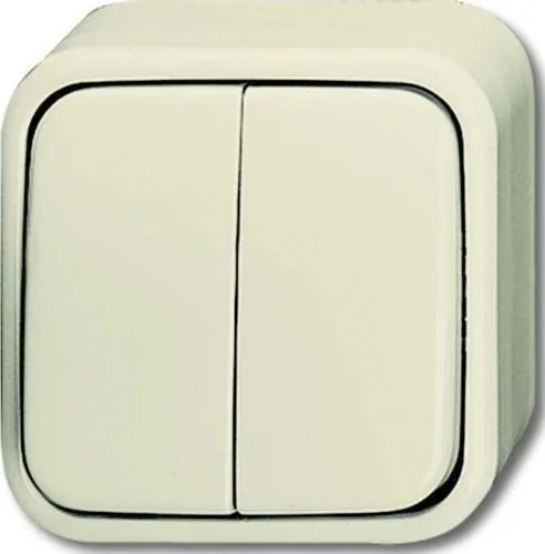 Busch Jaeger Busch-Duro AP Serienschalter Wippschalter cremeweiß 2601/5 AP