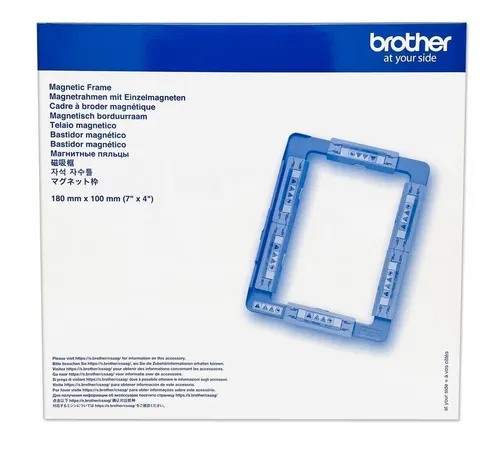 Brother Magnetischer Spannrahmen 180x100mm - MF180N für die F-Serie - Stickrahmen für die F-Serie, ermöglicht präzises und sicheres Positionieren von Stoffen beim Sticken.