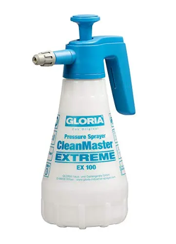GLORIA Drucksprüher Clean Master Extreme EX100 - Gloria Sprühgeräte bis 3 Liter, leistungsstarker Drucksprüher mit ergonomischem Design für komfortables Arbeiten und gleichmäßige Sprühverteilung.