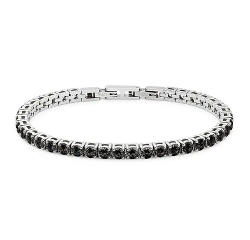 Bruno Banani Tennisarmband mit Zirkonia - Edelstahlarmband mit modernem Design, ideal für Layering-Looks und als Geschenk für besondere Anlässe. Hochwertiger Schmuck von Bruno Banani, der Stil und Eleganz vereint.