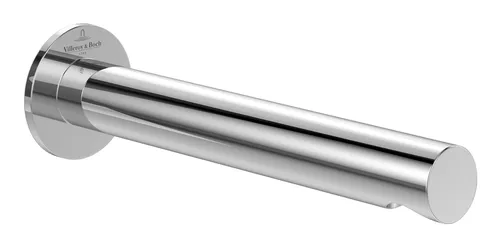 V&B Badewannenauslauf Loop& Friends, chrom - Wandmontage Armatur aus hochwertigem Messing mit einer Durchflussmenge von 12,4 l/min bei 3 bar – ideal für modernes Badezimmerdesign.