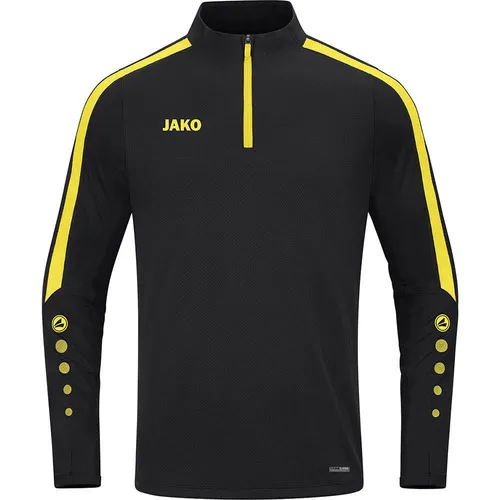 JAKO Herren Ziptop Power, Schwarz/Citro, XXL - Sportpullover für Herren & Damen, ideal für Outdoor-Aktivitäten. Mit Keep Dry Funktion für optimalen Feuchtigkeitstransport und maximaler Bewegungsfreiheit dank elastischem Material.