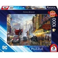 Thomas Kinkade Studios: DC - Batman, Superman and Wonder Woman - The Trinity, Puzzle 1000 Teile