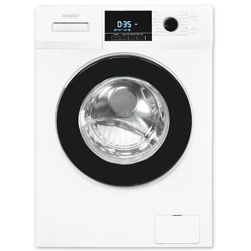 Exquisit Waschmaschine 9kg, Energieeffizienzklasse A, 16 Programme - Waschmaschine für Familien mit 9 kg Fassungsvermögen und 16 Programmen. Spart Zeit und Kosten, bietet Aquastop für Sicherheit und eine benutzerfreundliche Bedienung.
