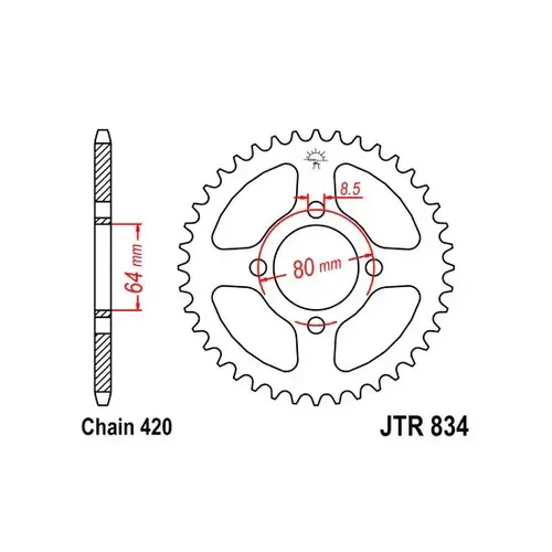 Kettenrad JTR834,36 JT SPROCKETS