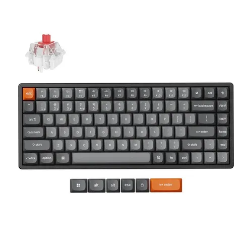 Keychron K2 Max Kabellose Mechanische Tastatur, QWERTY US, K2M-C1, Super Red