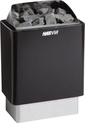 Harvia KIP60E Black Saunaofen 6 kW - Sonstiges Saunazubehör – Leistungsstarker Saunaofen in elegantem Schwarz für schnelle und gleichmäßige Erwärmung, ideal für Saunen von 5-8 m³.