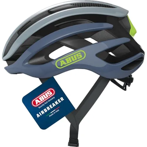 ABUS Fahrradhelm AirBreaker light grey S - Fahrradhelm mit erstklassiger Belüftung und leichtem Design, ideal für sportliche Fahrer und lange Touren.