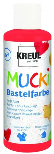 Kreul Mucki Bastelfarbe rot 80 ml