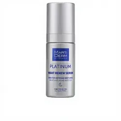 Martiderm Platinum Nacht Erneuerung Serum 30ml - Anti-Aging-Creme für die Nacht, regeneriert die Haut und mindert Falten. Ideal für alle Hauttypen, zieht schnell ein und fördert die Zellerneuerung.