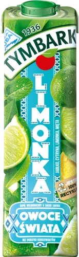 Tymbark Owoce Świata Napój wieloowocowy limonka 1 l Maspex (MWS Sp 5900334001375