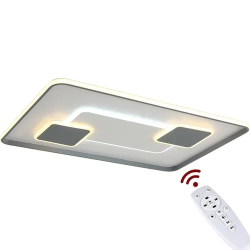 Euroton LED Deckenleuchte LED Deckenleuchte mit Fernbedienung Lichtfarbe warmweiß bis kaltweiß, LED fest integriert, kaltweiß,neutralweiß bis warmweiß, 7000 k-3000 k stufenlos einstellbar