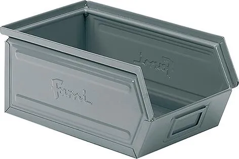 Fami Sichtlagerkasten Stahlbehälter Größe 3A2 grau RAL7000