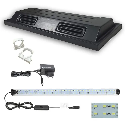 Aquarium Terrarium Abdeckung 120x40cm 1x LED Tube doppelt Lampe Beleuchtung Deck