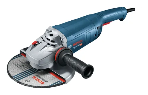 Bosch Winkelschleifer GWS 22-230 P - 230mm, 2200 Watt, Professional - Schleifmaschine mit PROtection-Schalter für erhöhten Anwenderschutz. Ideal für Trennarbeiten in Metall und Stein, inklusive Zubehör für sofortigen Einsatz.