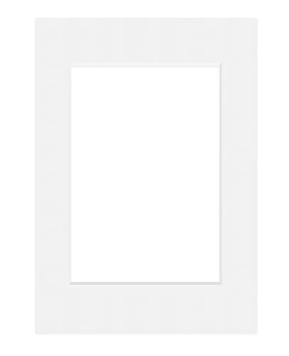 DEHA Design Passepartout Karton 42x59,4 cm (DIN A2) für Bilder im Format 29,7x42 cm (DIN A3), Hellweiß