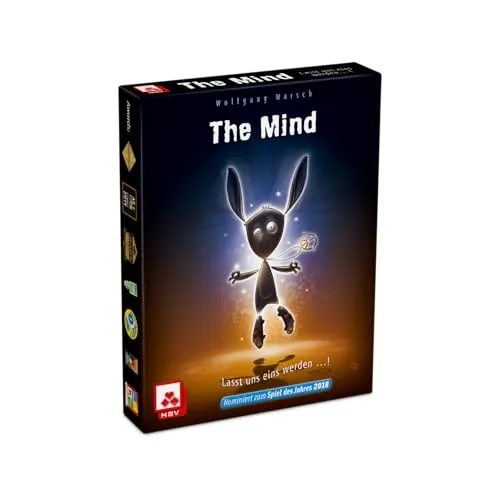NSV - 4059 - THE MIND - Kartenspiel - Deckkartenspiel, nominiert für das Spiel des Jahres 2018, fördert Teamgeist und Konzentration, ideal für 2-4 Spieler ab 8 Jahren, Spieldauer ca. 15 Minuten.