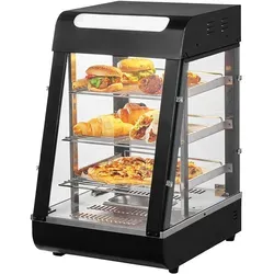 VEVOR 3-stufiger Kommerzieller Speisenwärmer - Pizzaschrank mit 57L Volumen, gleichmäßige Erwärmung und 1000W Leistung für optimale Wärmespeicherung