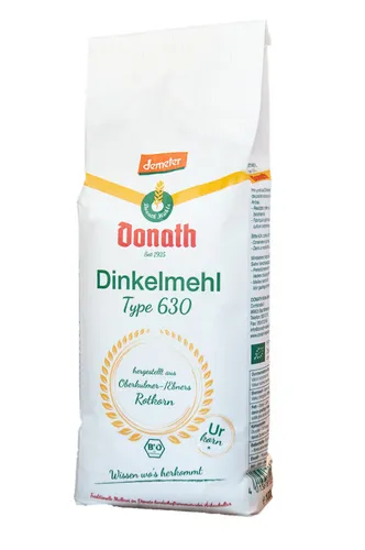 Donath Mühle Demeter Dinkelmehl Type 630 1000g Bio