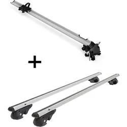 Fahrradträger Bike Pro + Relingträger VDP004 XL kompatibel mit für Citroen C-Crosser EP 2007-2012