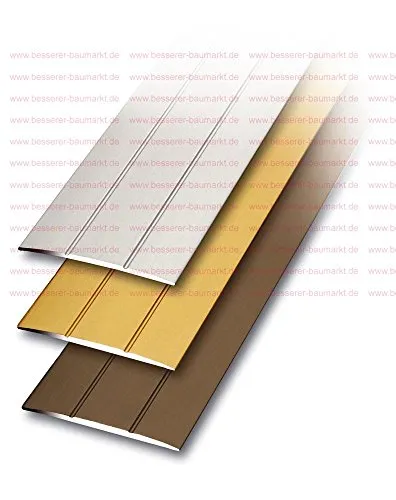 quickFIX Übergangsprofil Extra breit 100x3,8 cm in Alu silber