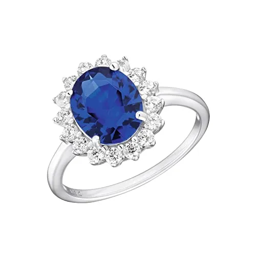 Amor Ring 925 Sterling Silber mit Zirkonia für Damen - Eleganter gravierbarer Damen Ring aus 925 Sterling Silber, hochglanzpoliert und mit funkelnden Zirkonia. Kommt in einer stilvollen Schmuck Geschenk Box - ideal für besondere Anlässe.