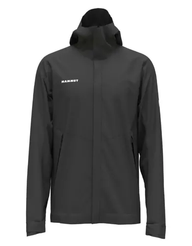 Mammut Alto HS Kapuzenjacke Herren schwarz M - Funktionsjacke mit vielseitigem Wetterschutz: Wasserdichtes 2-Lagen-Laminat aus recyceltem Polyester, ideal für Wanderungen und den Alltag.
