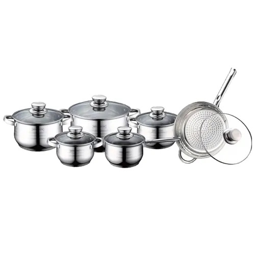 Royalty Line RL-1231: Set aus 12 Schalen mit Glasdeckeln