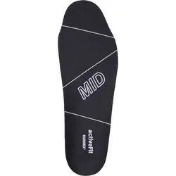 RUNNEX® Einlegesohle activeFit mid, Schwarz/Grau - Schwarz - 43