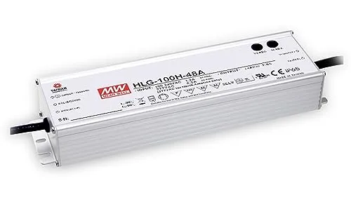MW HLG-100H-24A - Dimmbarer LED-Trafo 95W - Treiber mit festen Anschlussleitungen, ideal für Innen- und Außenanwendungen mit Überlastschutz und einstellbarer Ausgangsspannung für flexible Beleuchtungslösungen.