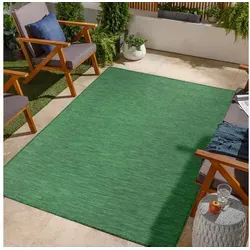 Jimri Outdoorteppich Key West, Rechteckig, Outdoor Teppich Balkonteppich Terassenteppich grün Rechteckig | 80 cm x 150 cm